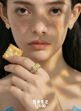 元术乐之趣味饼干开口戒