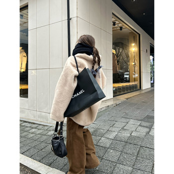 Avocadong ຍັງເປັນທີ່ດີ rua ສອງສີ mid-length loose imitation mink fur coat winter coat