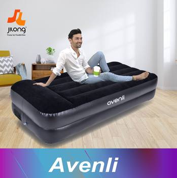 2023 Jilong ຄົວເຮືອນ double-layer built-in pump air mattress bed with mesh straight pull with air bed mattress lunch break folding bed