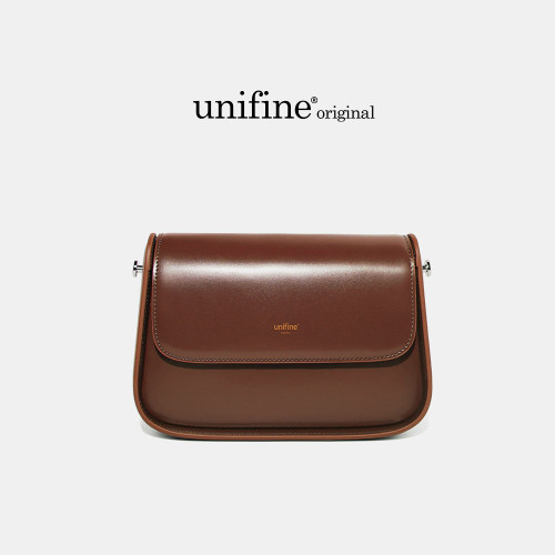 【悦己好礼】unifine新款复古斜挎包女小众设计通勤高级质感包包 - 图1