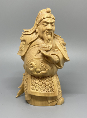 《正宗小叶黄杨木》桃园结义摆件