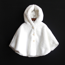 Winter new girls cloak cloak out to suit small CUHK childrens baby blouses jacket foreign air load