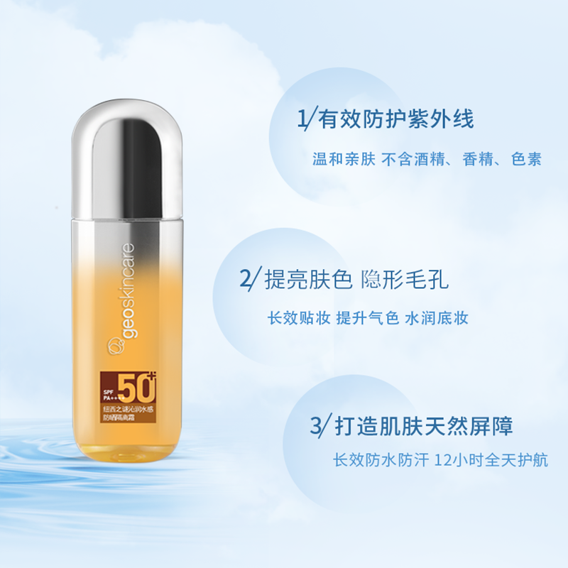 纽西之谜水感隔离防晒霜二合一女面部防紫外线全身孕妇SPF50正品 - 图1