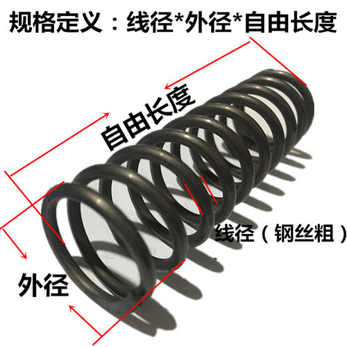 线径4mm毫米压簧 振动筛65mn强压力缩螺旋机械破碎机弹簧 非标定 - 图3