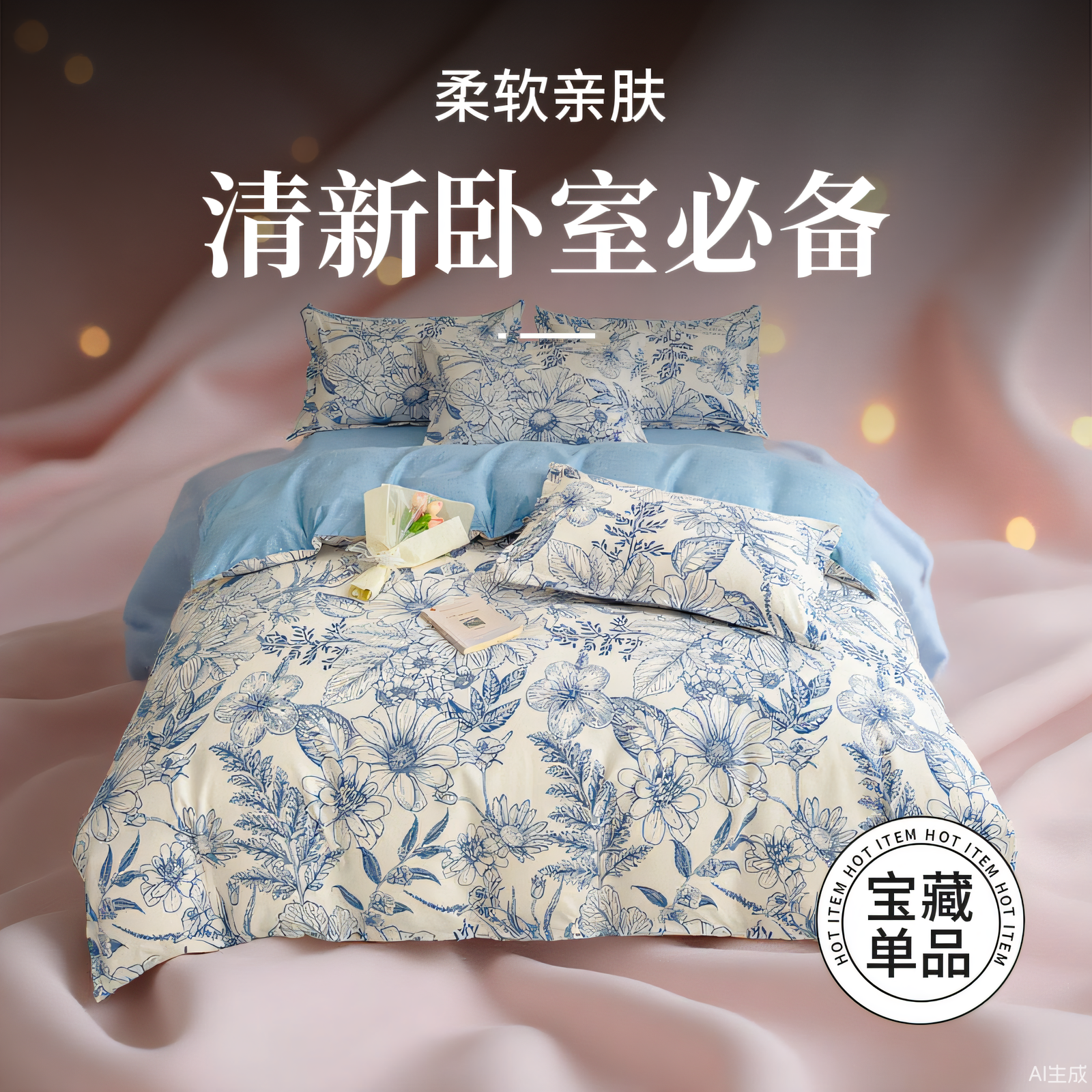 南通小清新四件套2025新款加厚A类儿童三件套单件被套150×200CM4,淘宝优惠券,粉丝福利购,淘宝优惠卷