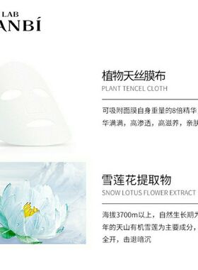 丸碧雪莲萃取水润美肌面膜补水保湿控油提亮肤色收缩毛孔面膜五盒