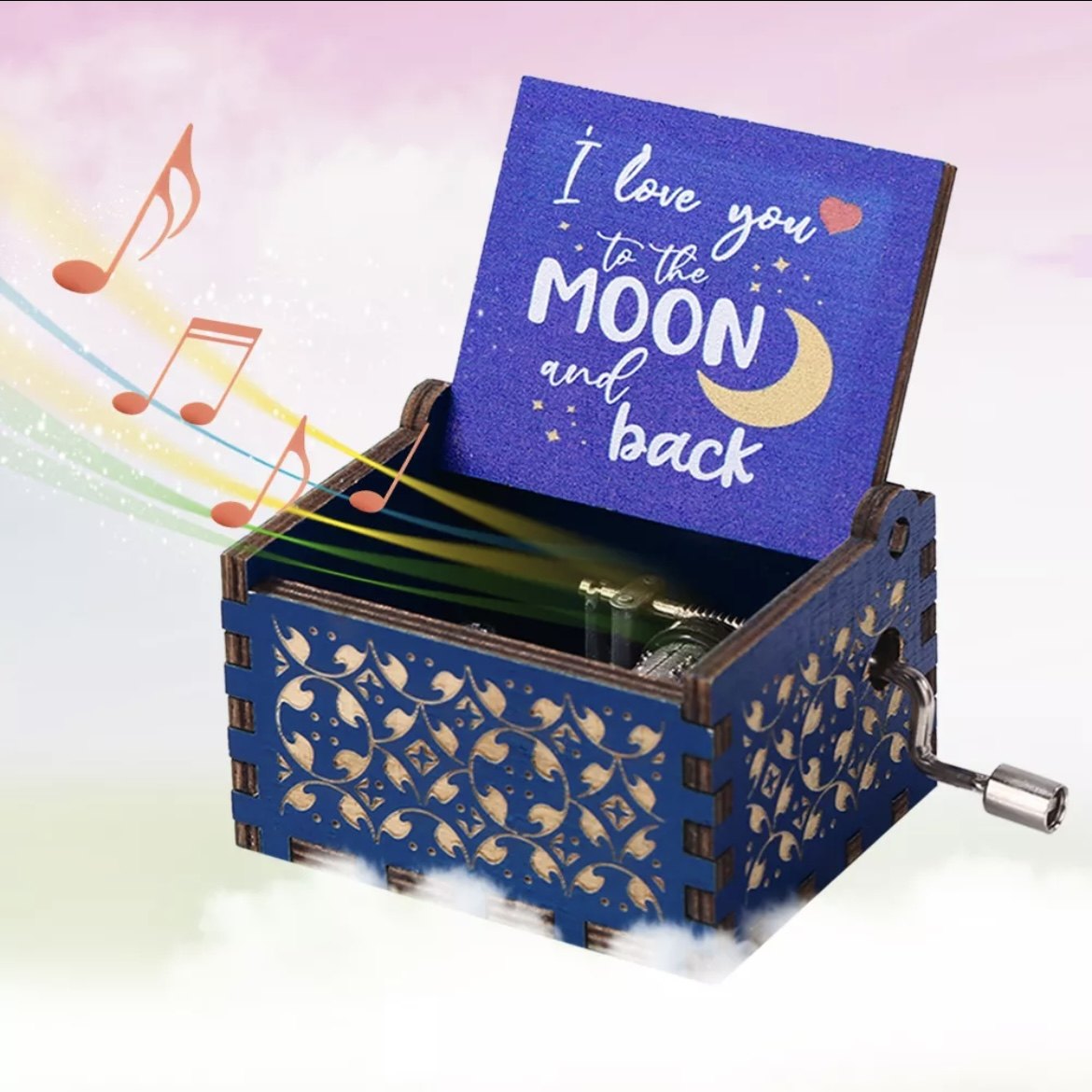 你是我的阳光音乐盒手摇发条迷你机械木八音盒创意礼物儿童幼儿园,淘宝优惠券,粉丝福利购,淘宝优惠卷