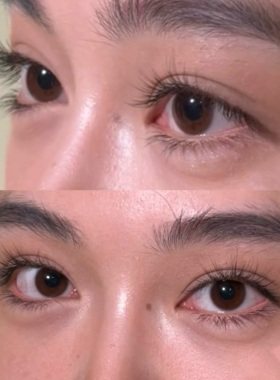 太自然了我真的惊呆！毛绒绒假睫毛一片式硬梗浓密款眼睫毛化妆师