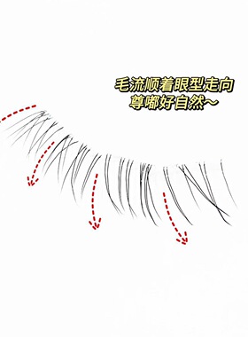 兜兜甜免胶水冷清破碎感下睫毛假睫毛女自然仿真极细凌乱妈生睫毛