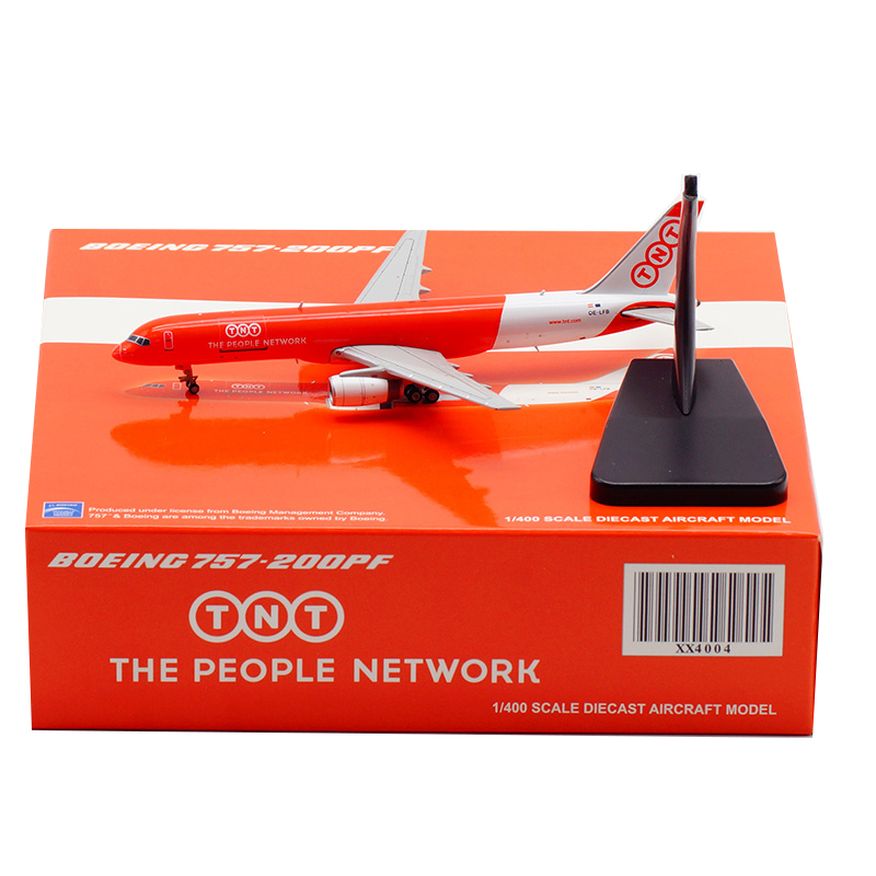 现货 1:400 TNT快递运输 B757-200 OE-LFB 客机模型 XX4004 合金 - 图3