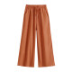 Mom's Casual Leg Cropped Pants Women's Summer New Loose Plus Size Elastic Waist Slimming Versatile Straight Shorts