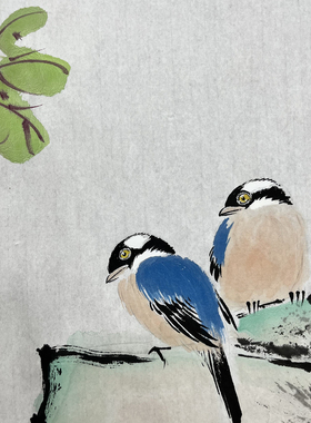 宋亚宗手绘国画牡丹横幅小六尺宣纸180*68厘米花鸟画客厅背景装饰