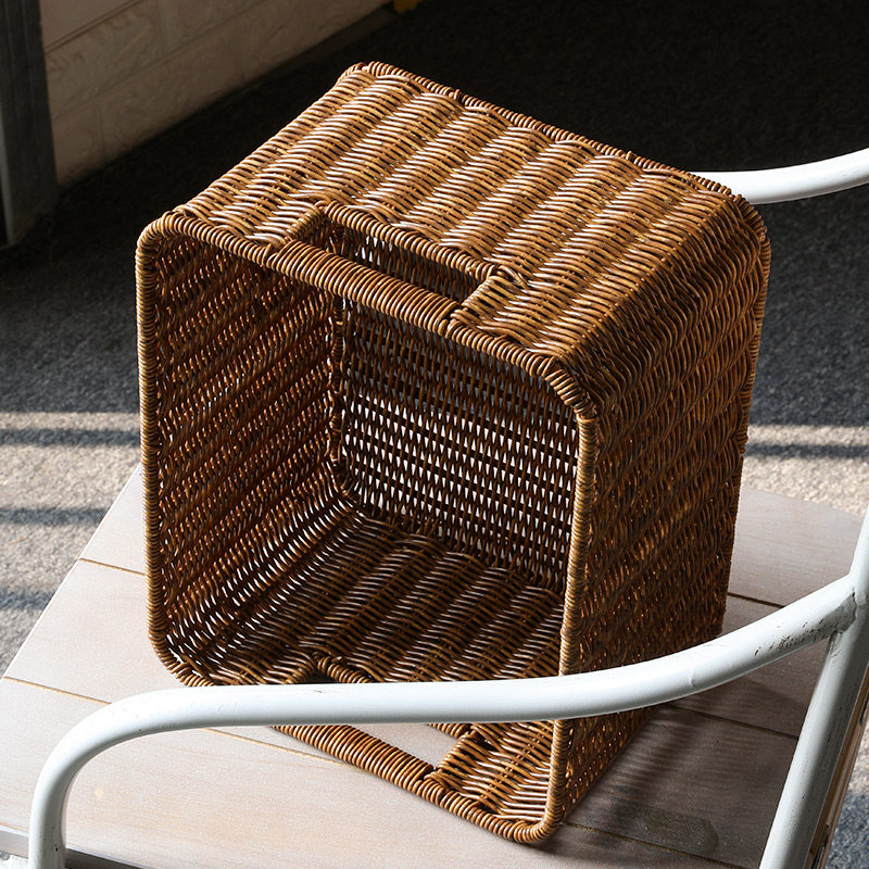 Kens北欧橱柜收纳筐 编织收纳盒简约客厅整理篮仿藤零食筐收纳箱,淘宝优惠券,粉丝福利购,淘宝优惠卷