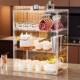 Desktop transparent dustproof cup holder storage box water cup tea cup