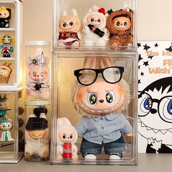 Labub display cabinet acrylic storage box