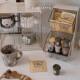 Ins desktop tea bag storage box coffee milk tea office