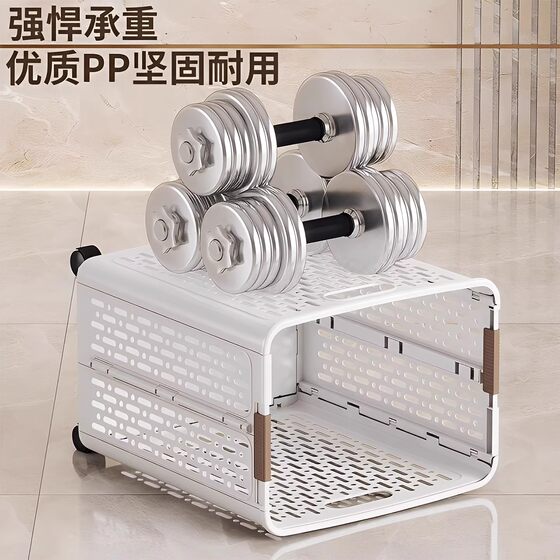 Foldable large-capacity bathroom laundry basket with wheels