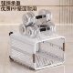 Foldable large-capacity bathroom laundry basket with wheels