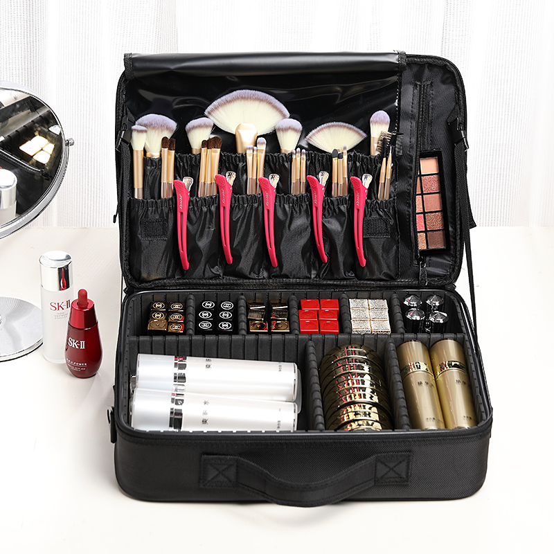 化妆包女大容量多功能便携ins风超火旅行箱专业化妆师跟妆包-图0