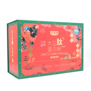 莱贝森天美健牌大豆肽蛋白粉礼盒装800g(10g*40袋*2罐）