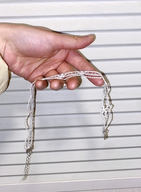 白色蕾丝颈带项圈珍珠项链女脖饰