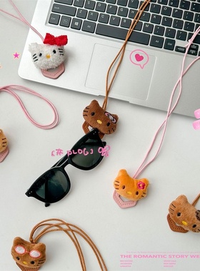 choker黑皮kt猫颈带锁骨链毛衣链