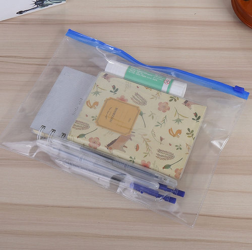 A4文件袋透明拉链袋办公档案袋塑料防水资料袋学生试卷袋收纳文件 - 图1