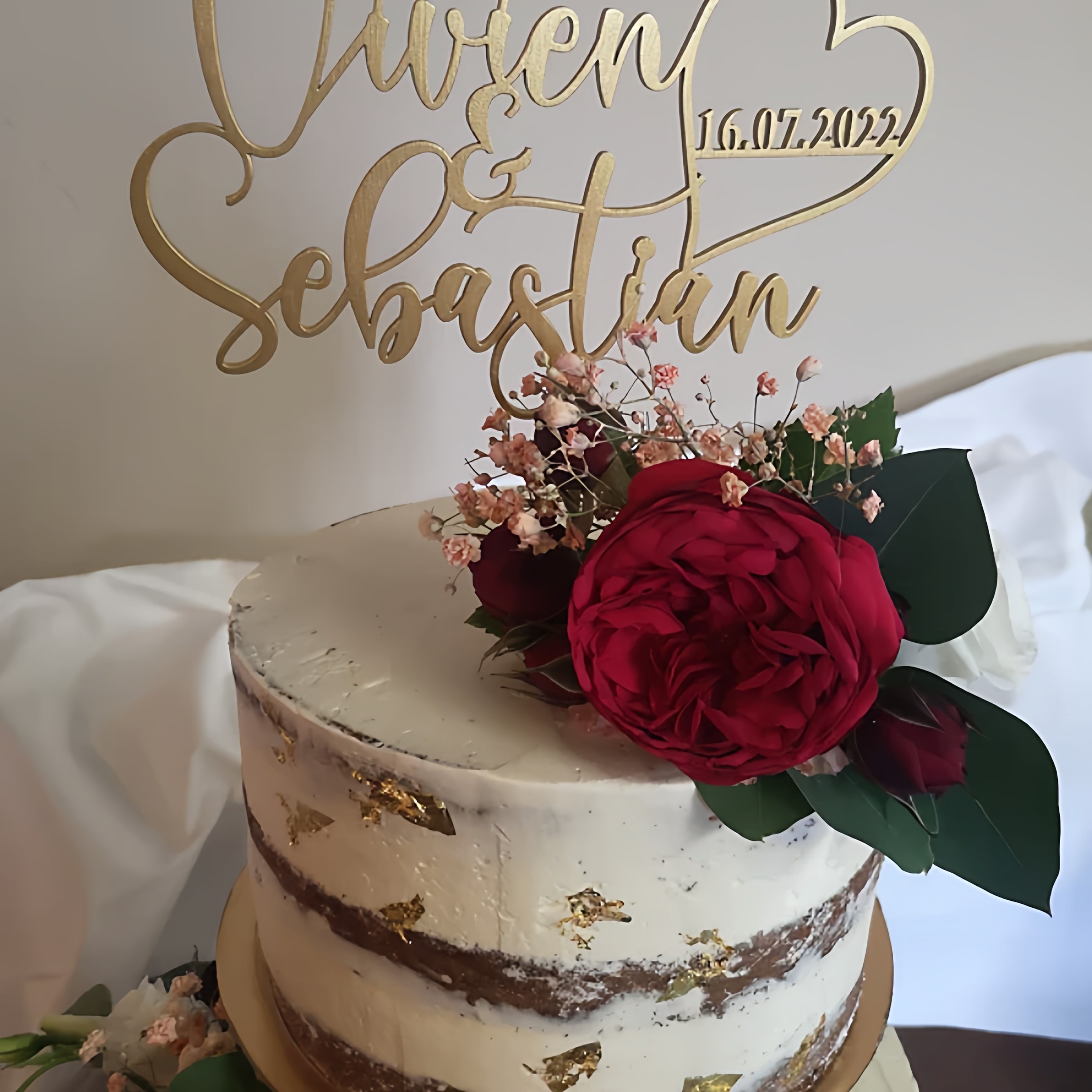 Wedding CakeTopper定制名字时间婚礼蛋糕插牌订婚结婚周年装饰品,淘宝优惠券,粉丝福利购,淘宝优惠卷