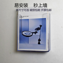 Hanging Wall Information Shelf a4 Display Rack Acrylic a5 Wall-mounted Publicity Single Foldout Magazine Shelf Folder Shelf