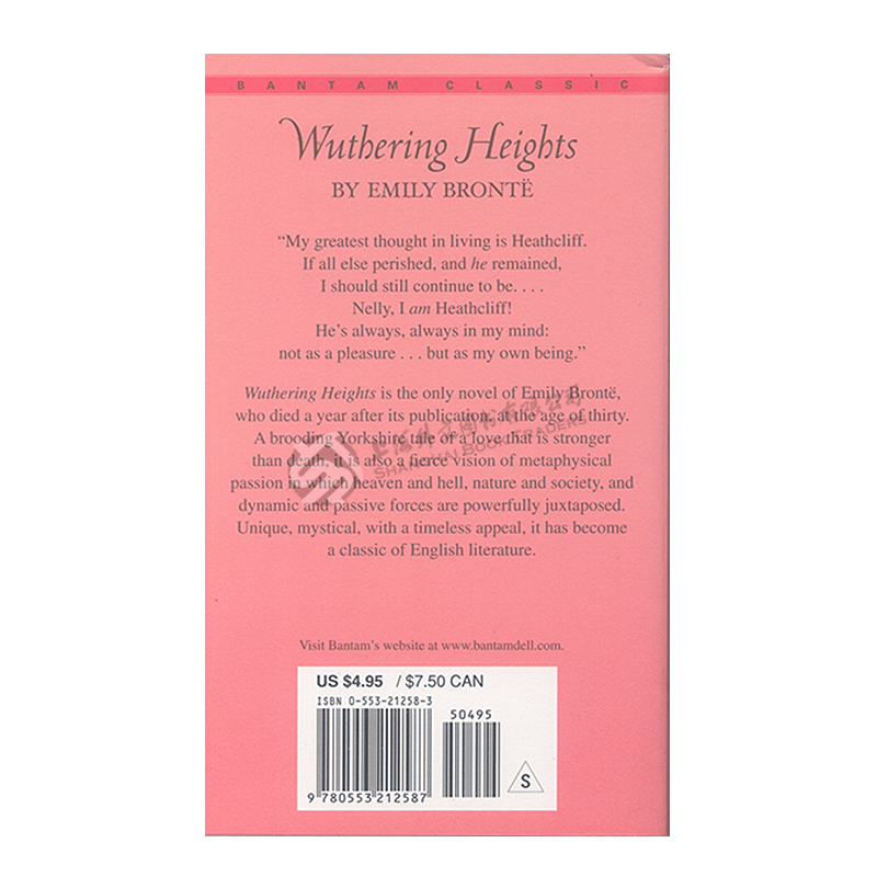 现货【外文书店】 呼啸山庄 英文原版小说书籍 Wuthering Heights 艾米莉勃朗特 英文版进口书 夏洛蒂勃朗特 世界十大文学名著之一 - 图3