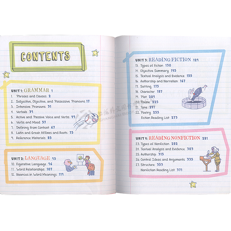 现货 美国中学生优等生笔记 Everything You Need to Ace English Language Arts 英语语言艺术 英语原版 美国少年学霸超级笔记 - 图1