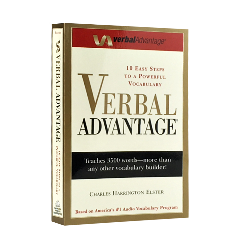 【外文书店】Verbal Advantage 英文原版 言语优势: 具有强大词汇量的十个简单步骤 高级词汇单词书学习GRE出国考试工具书英英词典 - 图0