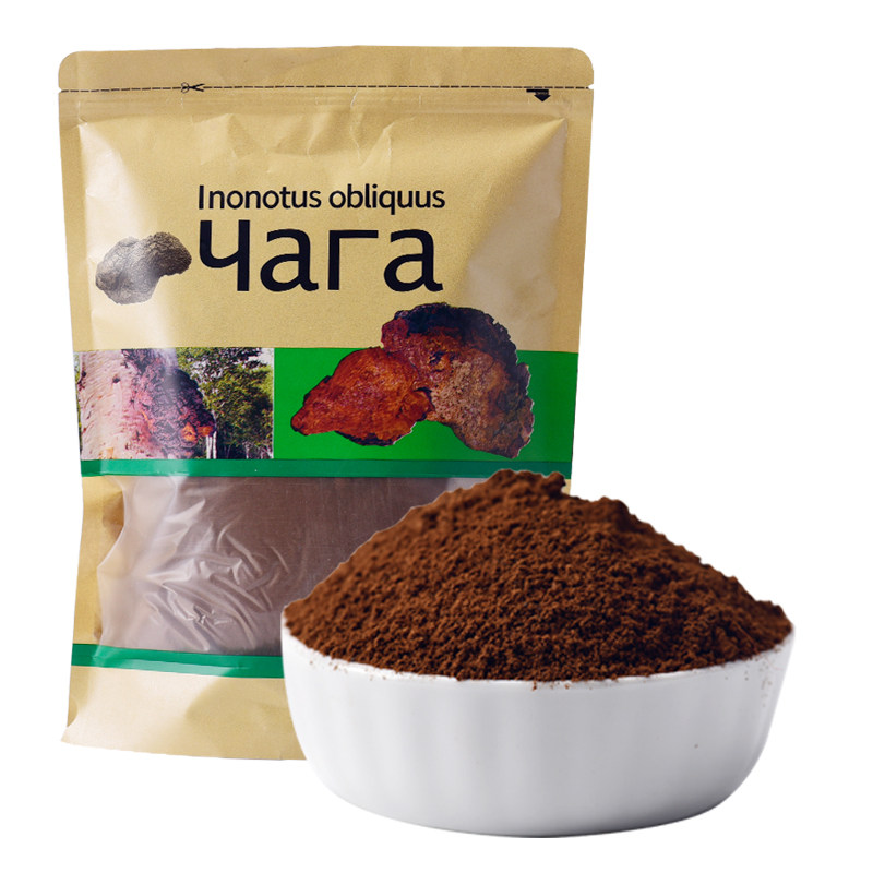 桦树茸粉精粉白桦茸打粉俄罗斯西伯利亚野生桦褐孔菌粉末1斤500克_虎窝淘