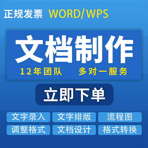 word排版修改人工代做格式调整文档定制工作文件整理文档文字