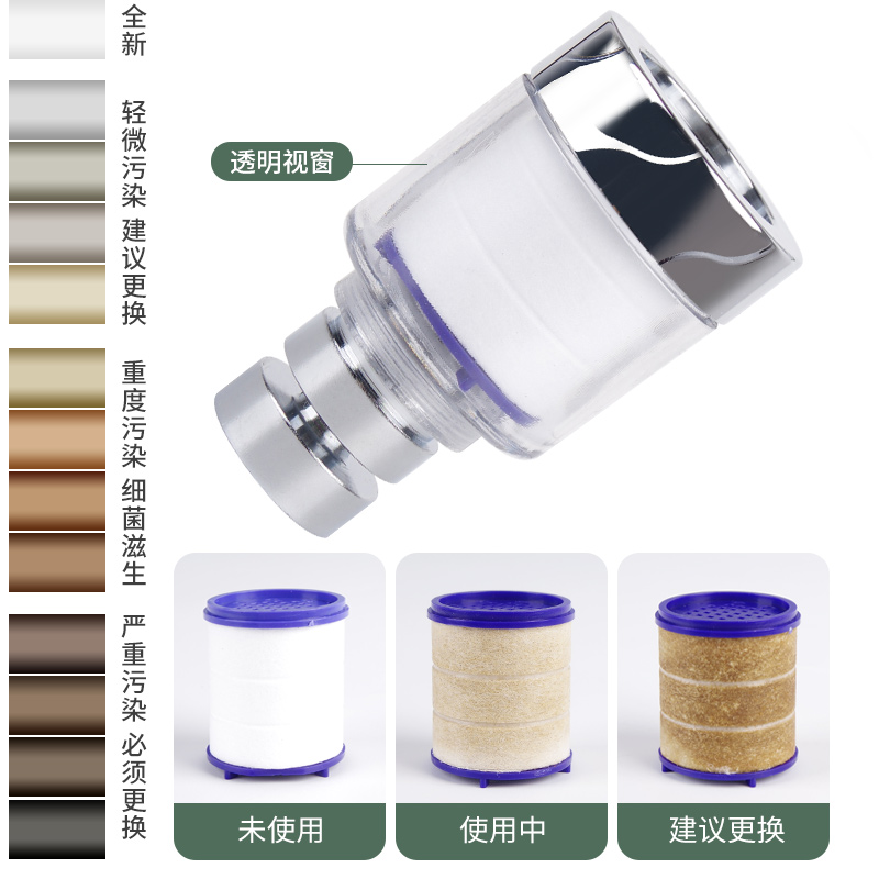 木丽家居旗舰店水龙头过滤器防溅头嘴加长延伸器家用通用厨房自来水净水花洒神器0