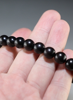 [新品特价]黑檀女款手链 10mm手串 送备珠弹力线 楼叔精选
