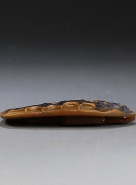 [刻骨铭心]天然戈壁玛瑙带眼图鱼挂件 手工原创个性吊坠 楼叔孤品