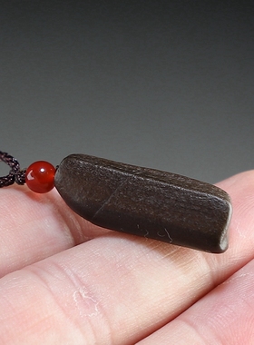 [原创]新疆硅化木原石吊坠戈壁石个性天然木化石小挂件20楼叔孤品