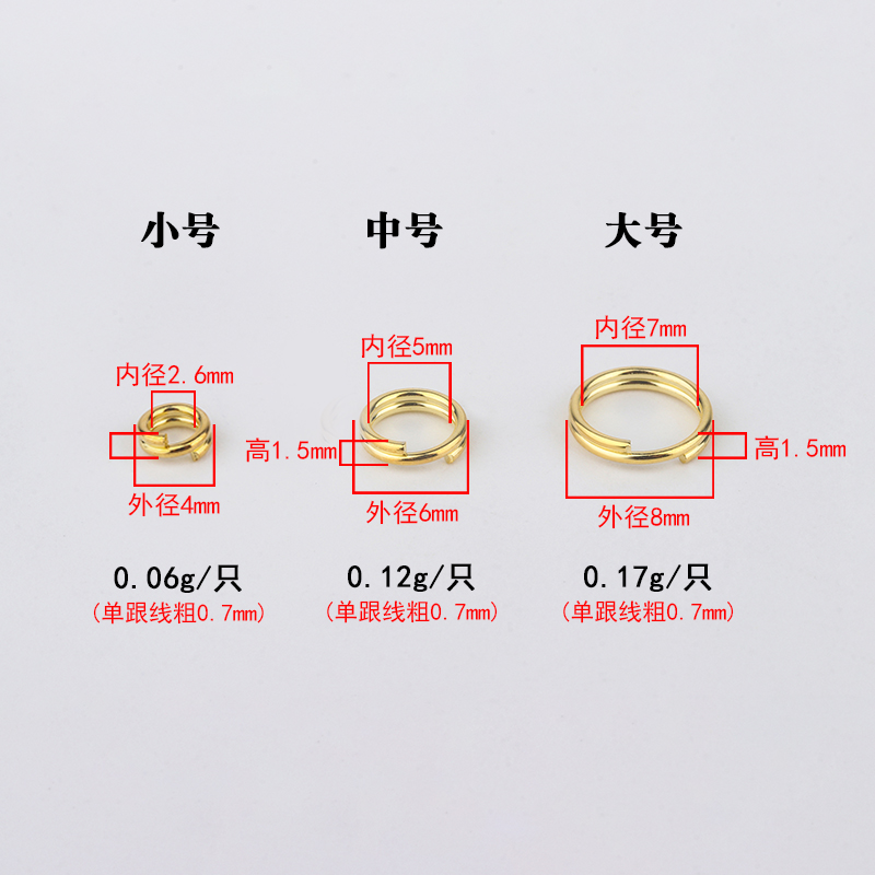 s925纯银活卡扣银圈圆圈开口扣吊坠挂件扣手链项链活扣吊坠连接扣 - 图0