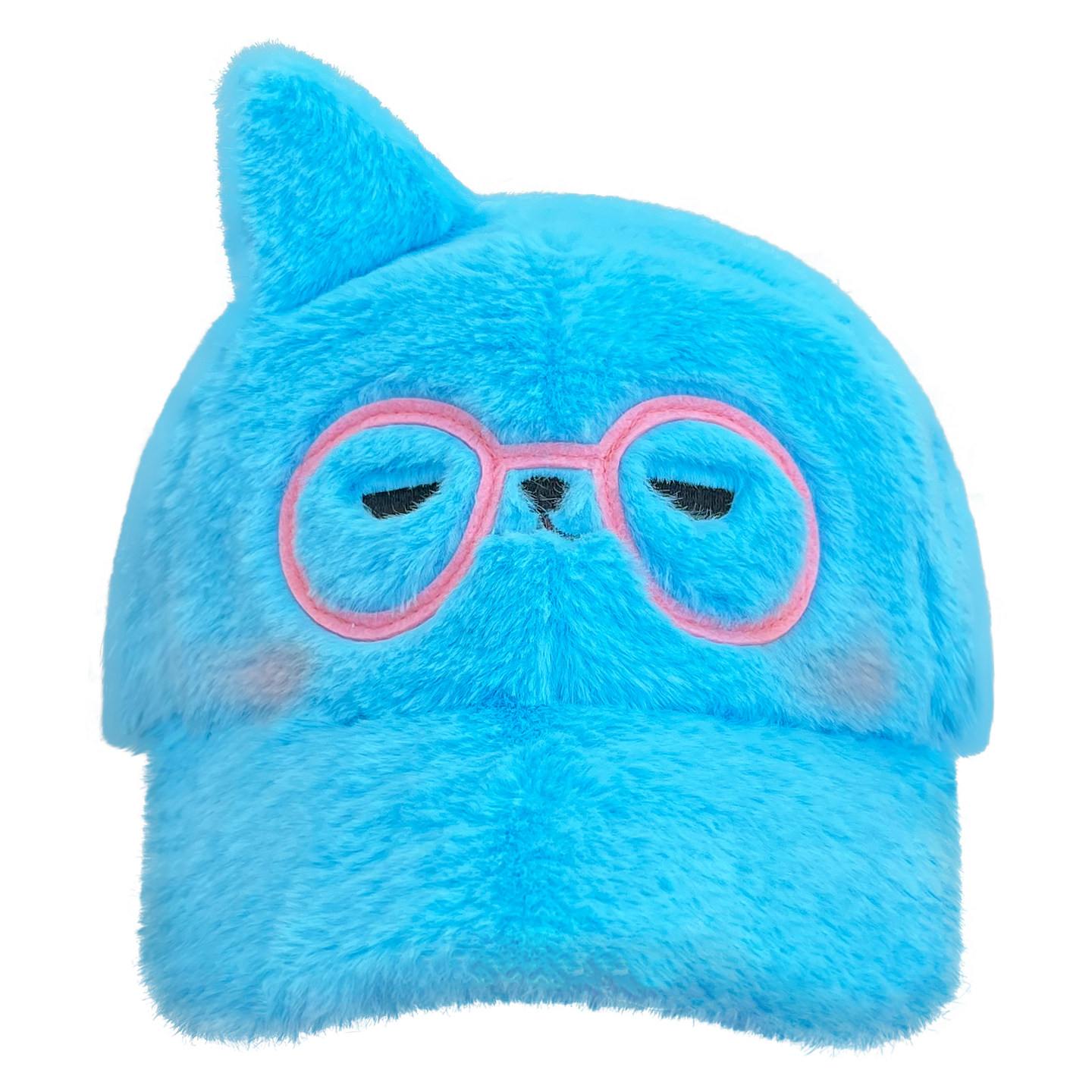 可爱搞怪卡通酷儿毛绒鸭舌帽子女秋冬拍照保暖百搭棒球帽潮显脸小,淘宝优惠券,粉丝福利购,淘宝优惠卷