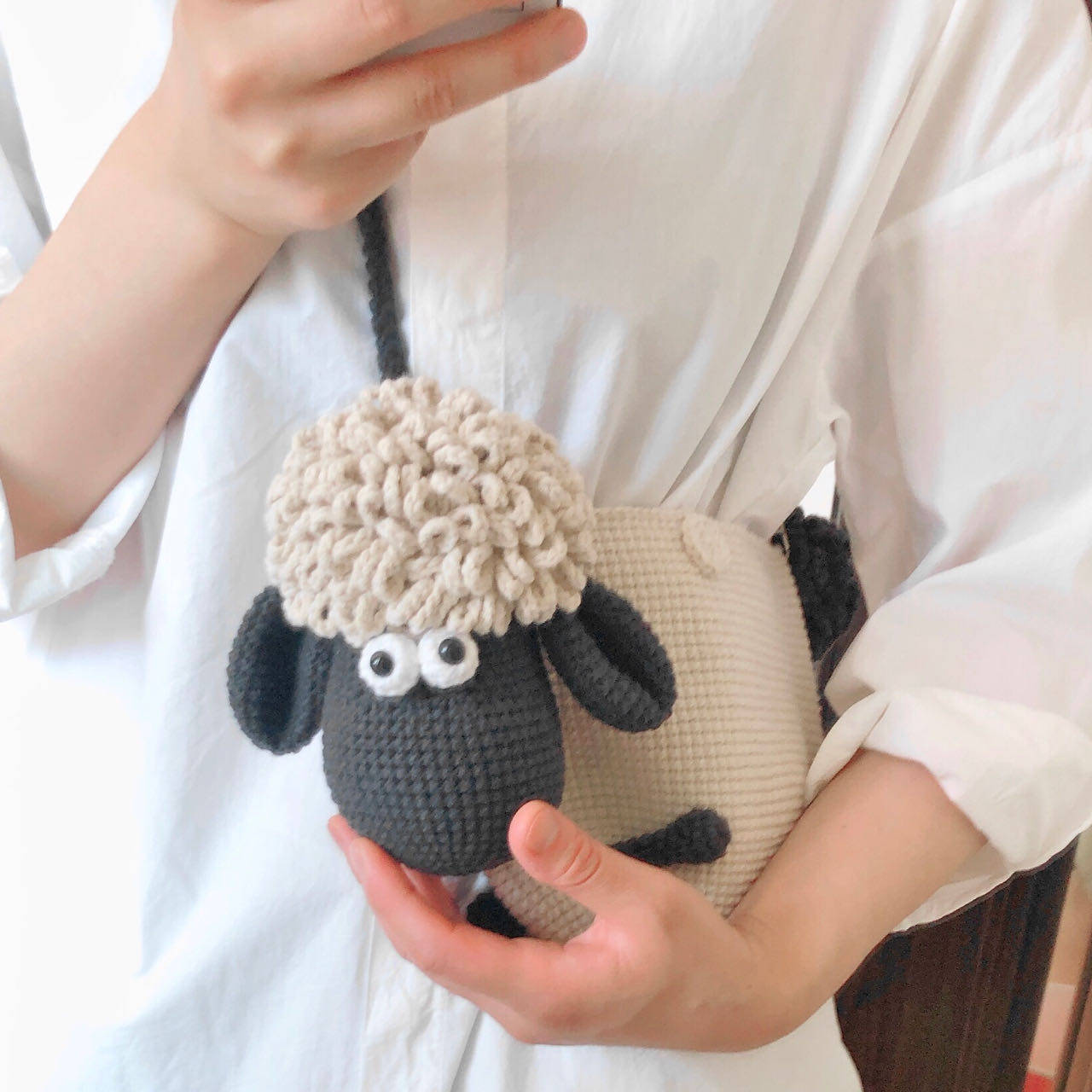 小羊编织包斜挎包包手工diy编织钩针毛线材料包送情侣闺蜜礼物,淘宝优惠券,粉丝福利购,淘宝优惠卷