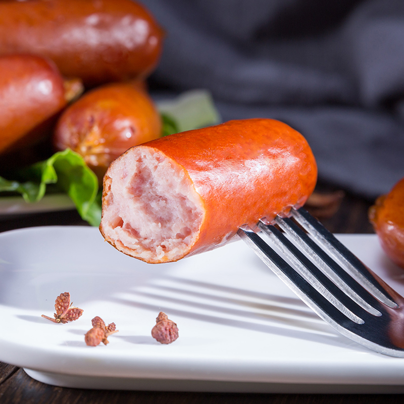 宏香记旗舰店宏香记200g脆肉枣35g手撕肉条即食香肠小吃迷你肉肠办公室零食1