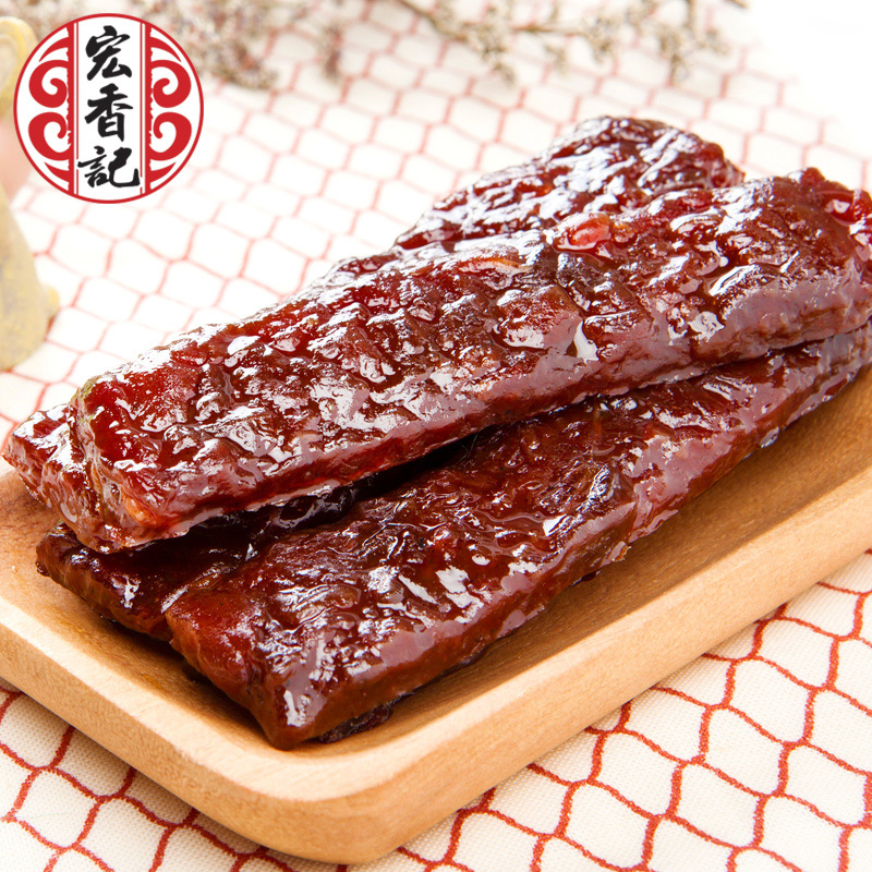 宏香记旗舰店宏香记牛肉干200g长状牛肉条牛肉棒独立小包装肉类零食小吃福建2