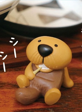 decole日式zakka海狮ins微缩河狸