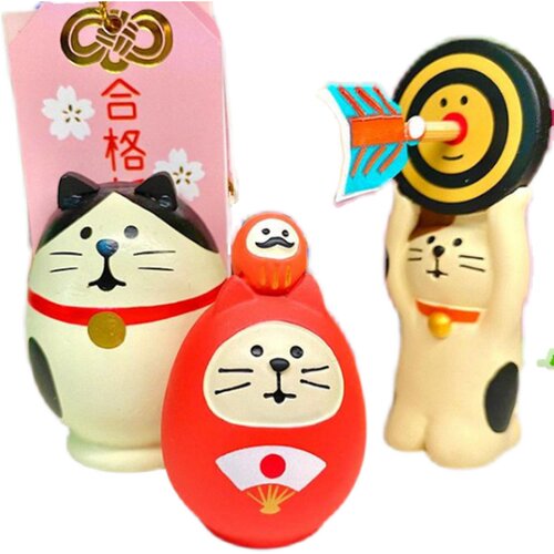 日式猫ZAKKA达摩公仔猫桌面装饰摆件 - 图3