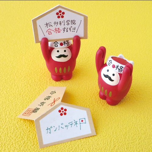 高考考试加油必胜合格祈福达摩 猫咪章鱼ZAKKA公仔桌面摆件 - 图3
