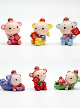 儿童房卡通玩具春节过年小猴子