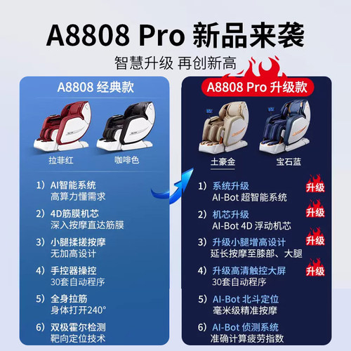 欧利华8808Pro按摩椅智能双机芯家用太空舱全身睡眠舱CE认证 - 图1