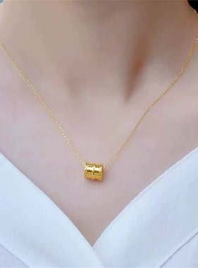 仿真黄金一帆风顺爱心小蛮腰项链