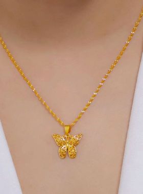 算盘一响黄金万两高颜值项链女